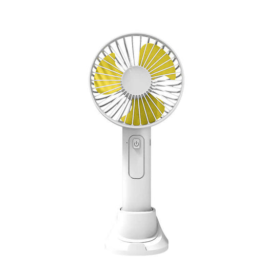 Portable USB mini fan - color options white blue pink