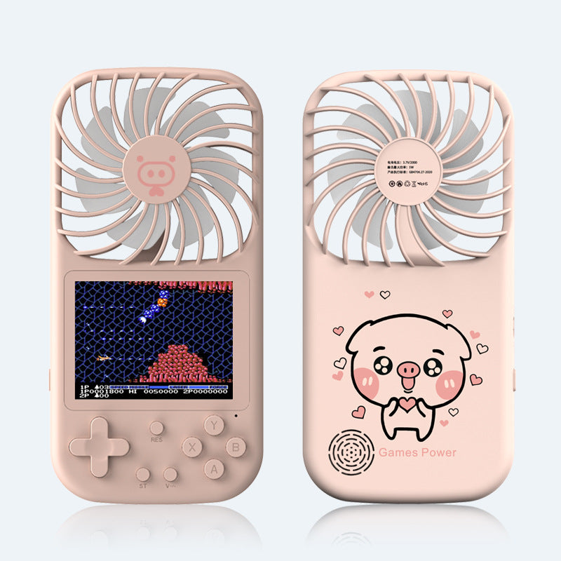 Handheld Game Console Fan – Retro Mini Gaming Player