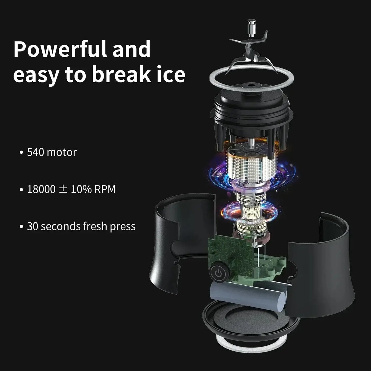 Purple and white portable blender color options