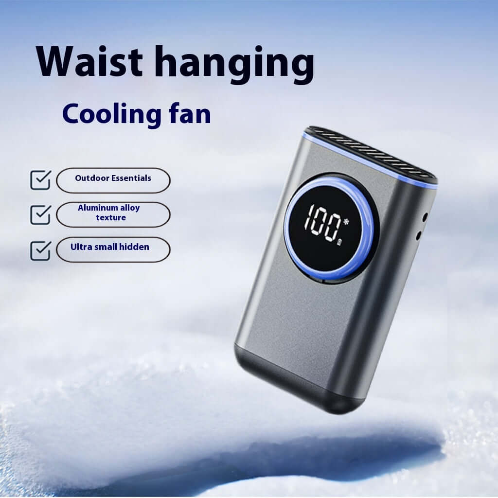 Clip on neck fan - front view