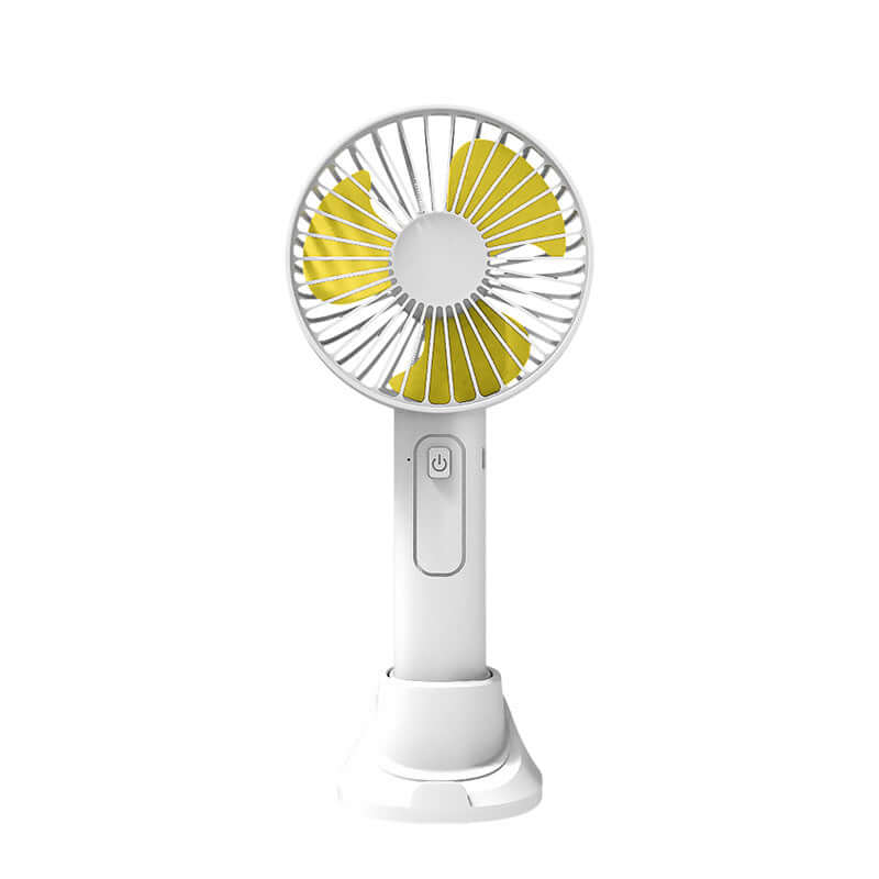 Portable USB mini fan - color options white blue pink